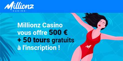 profitez d'un bonus exclusif de bienvenue sur millionz casino