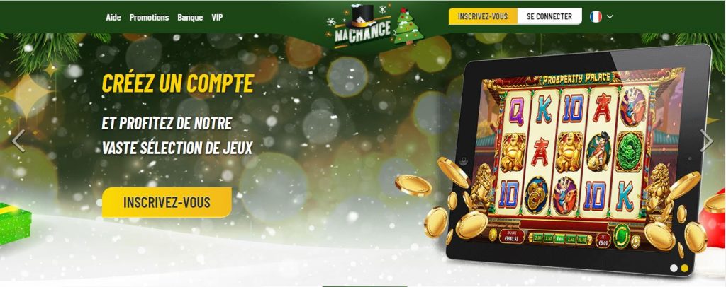 inscription sur machance casino