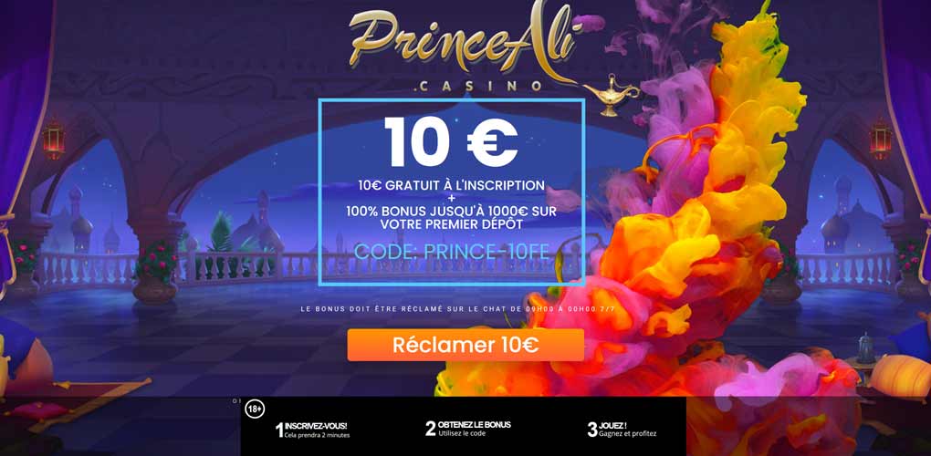 Princeali Casino :bonus de bienvenue
