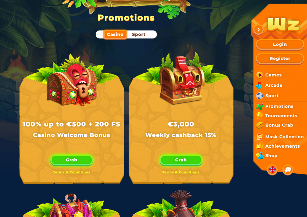 wazamba casino promotions
