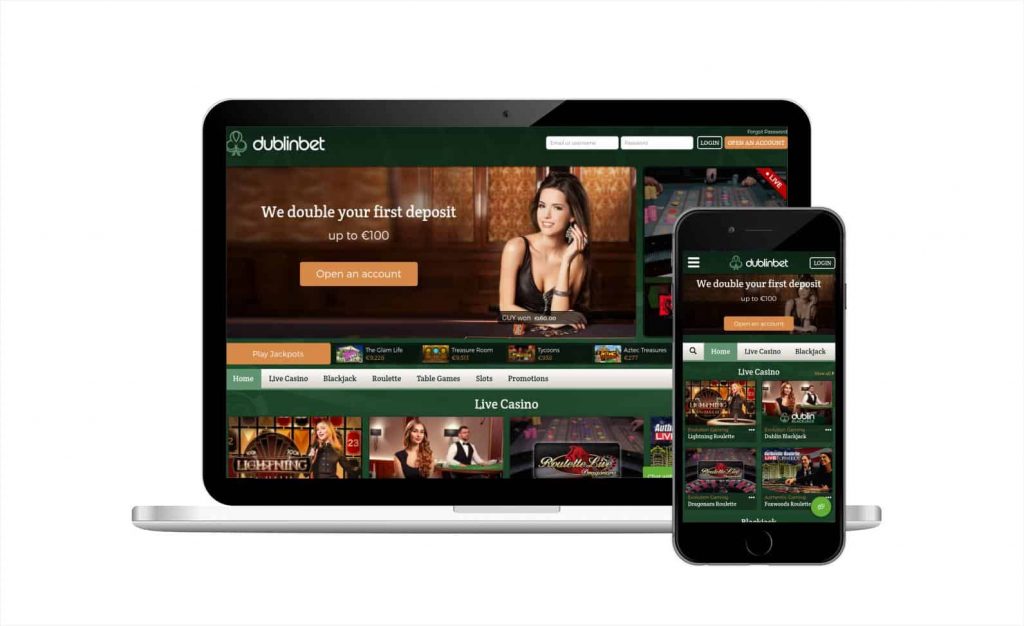 Casino DublinBet disponible sur mobile 