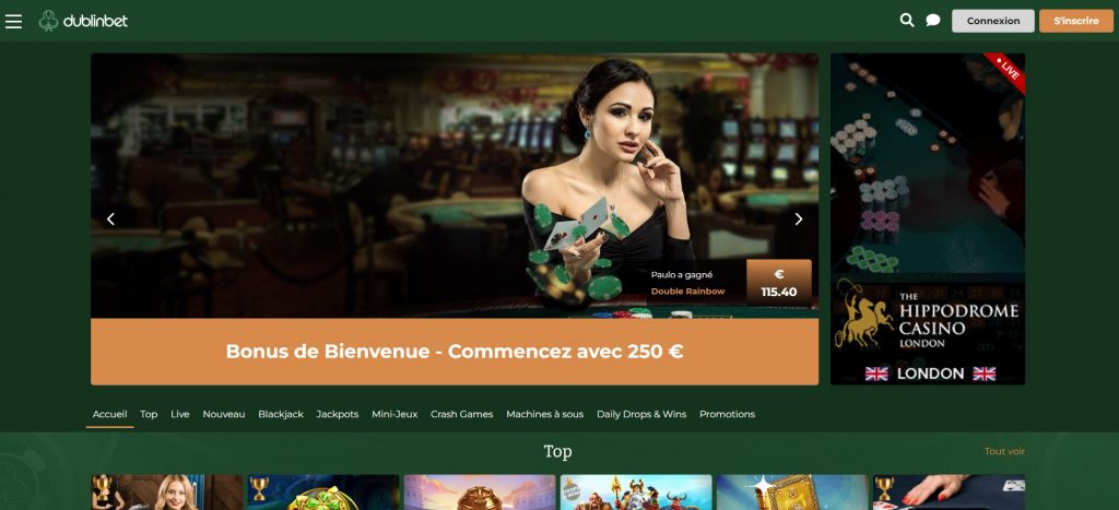 bienvenue DublinBet casino