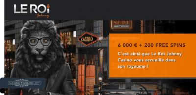 Casino Le Roi Johnny bonus de bienvenue
