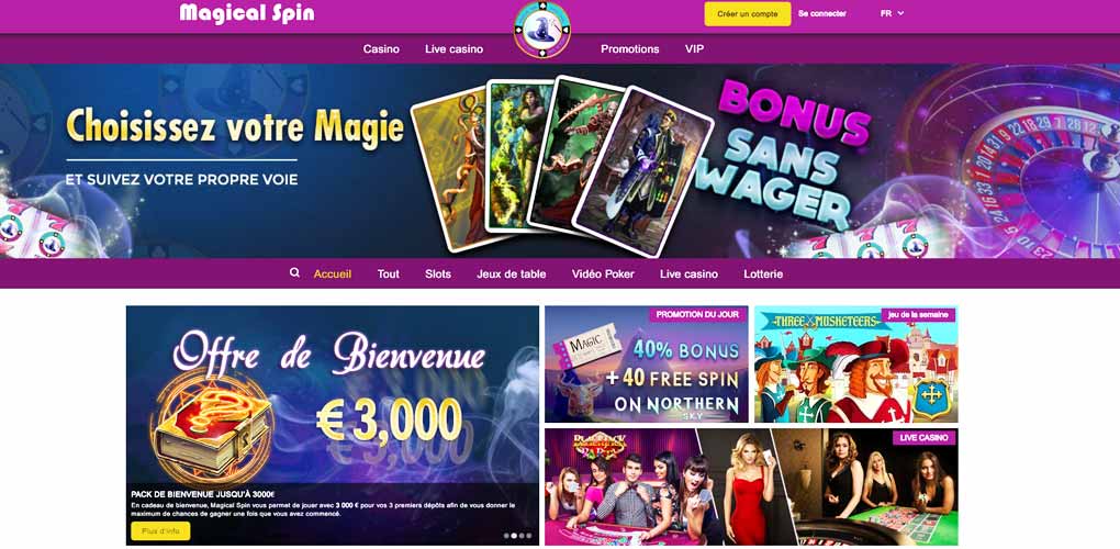 les autres bonus sur magical spin