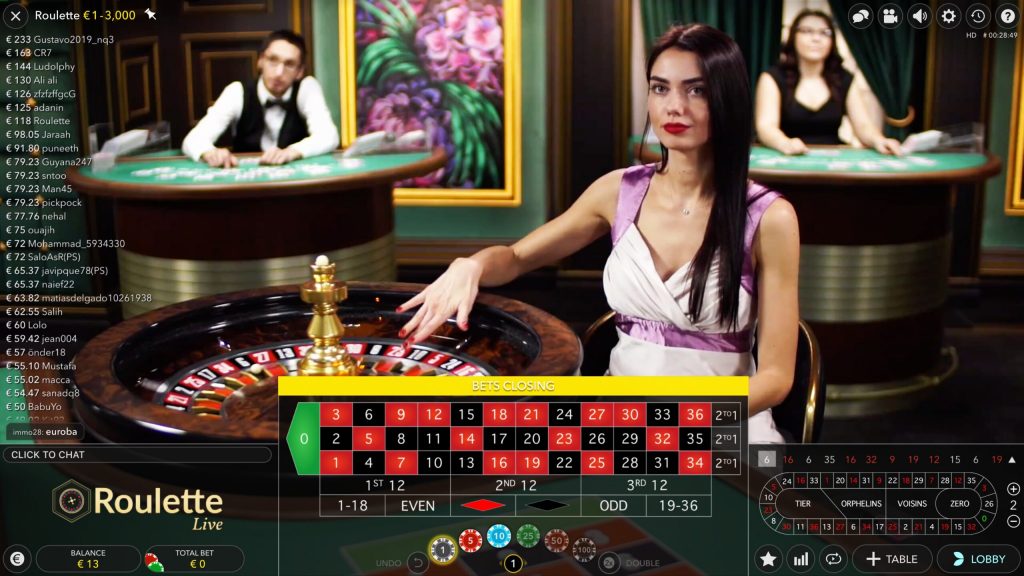 Jeux en live sur casino joka