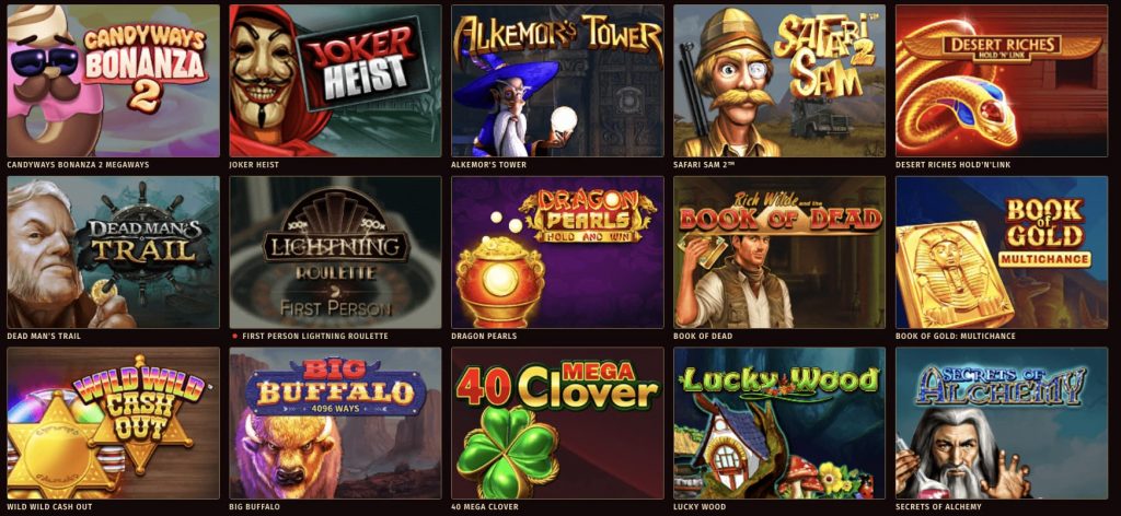jeux disponibles sur Tropezia palace