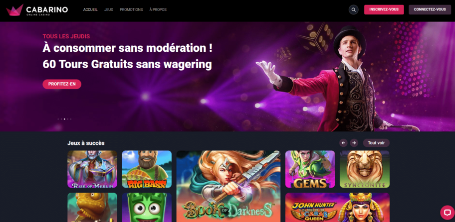 jeux gratuits de Casino Cabarino