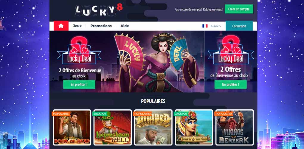 quels sont les jeux gratuits sur lucky8 casino