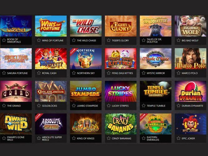 jeux disponibles sur Joka