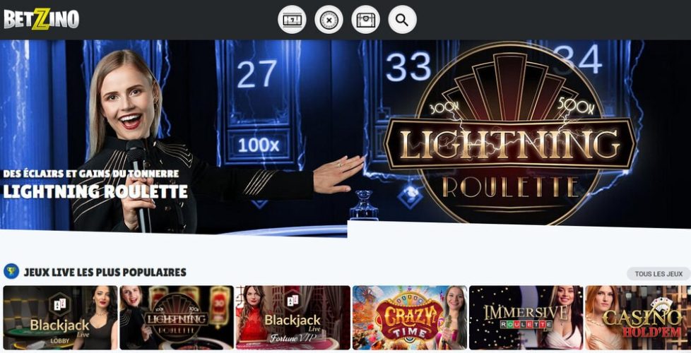 jeux live sur betzino casino