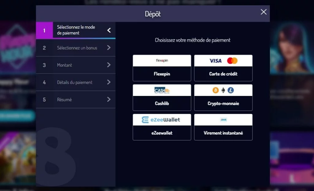 comment déposer sur lucky8 casino