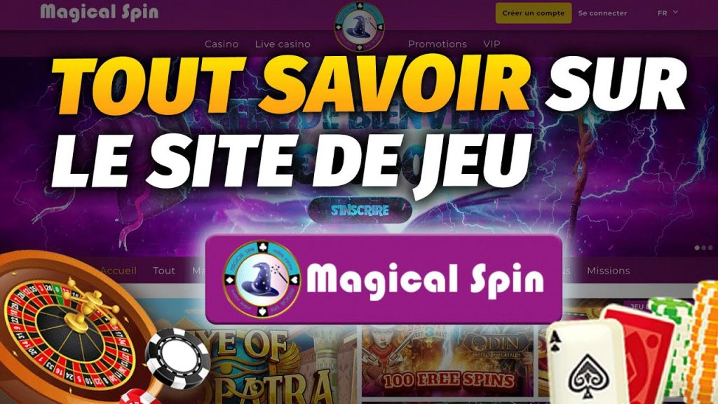 jouer sur magical spin casino