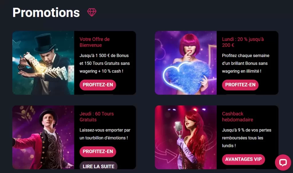 Promotion cabarino casino