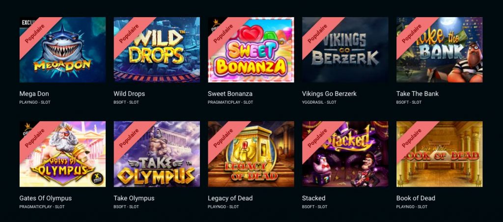 jeux disponibles sur Stakes777 ?