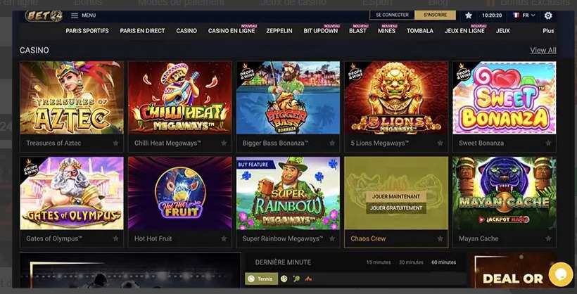 Jeux Bet24 Casino