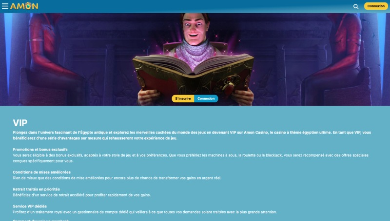programme VIP sur Casino Amon ?