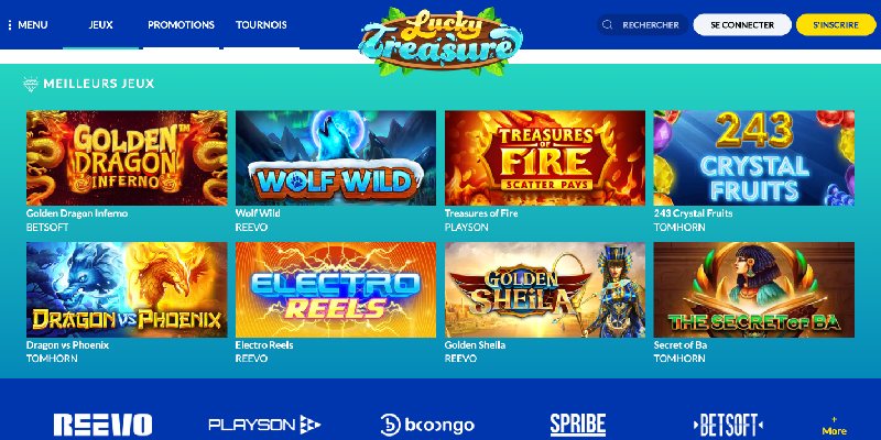 jeux gratuits de Casino Luckytreasure