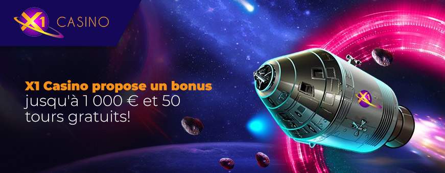 Bonus de bienvenue sur x1 casino