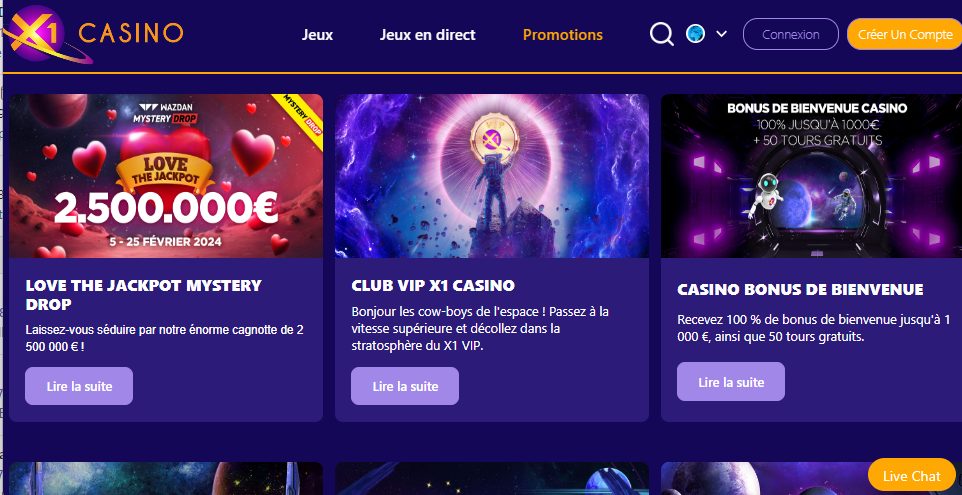 X1 casino bonus